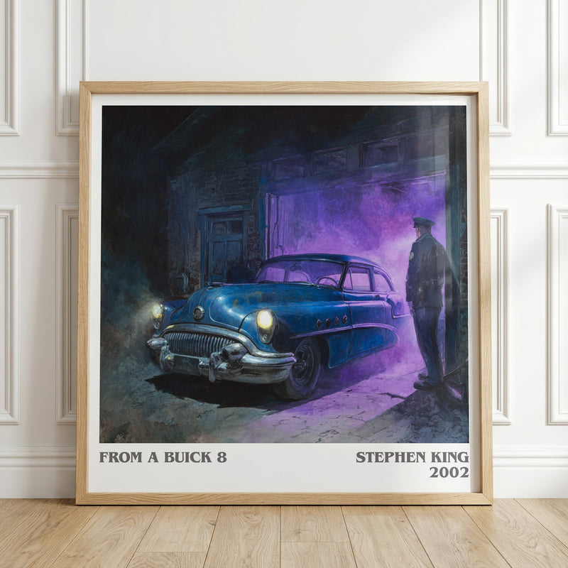 From a Buick 8 literary print in frame leaning in hallway – horror wall art