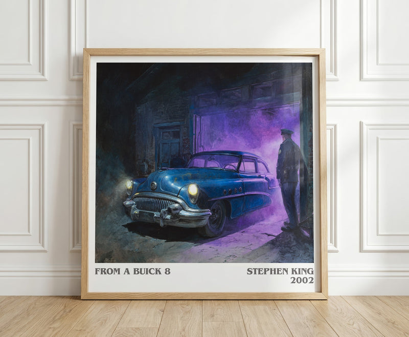 From a Buick 8 literary print in frame leaning in hallway – horror wall art