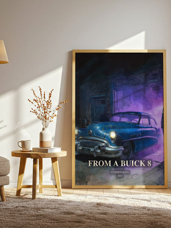 From A Buick 8 watercolour print in frame leaning in hallway – horror wall art