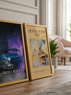 From A Buick 8 watercolour print framed by window – literary home decor