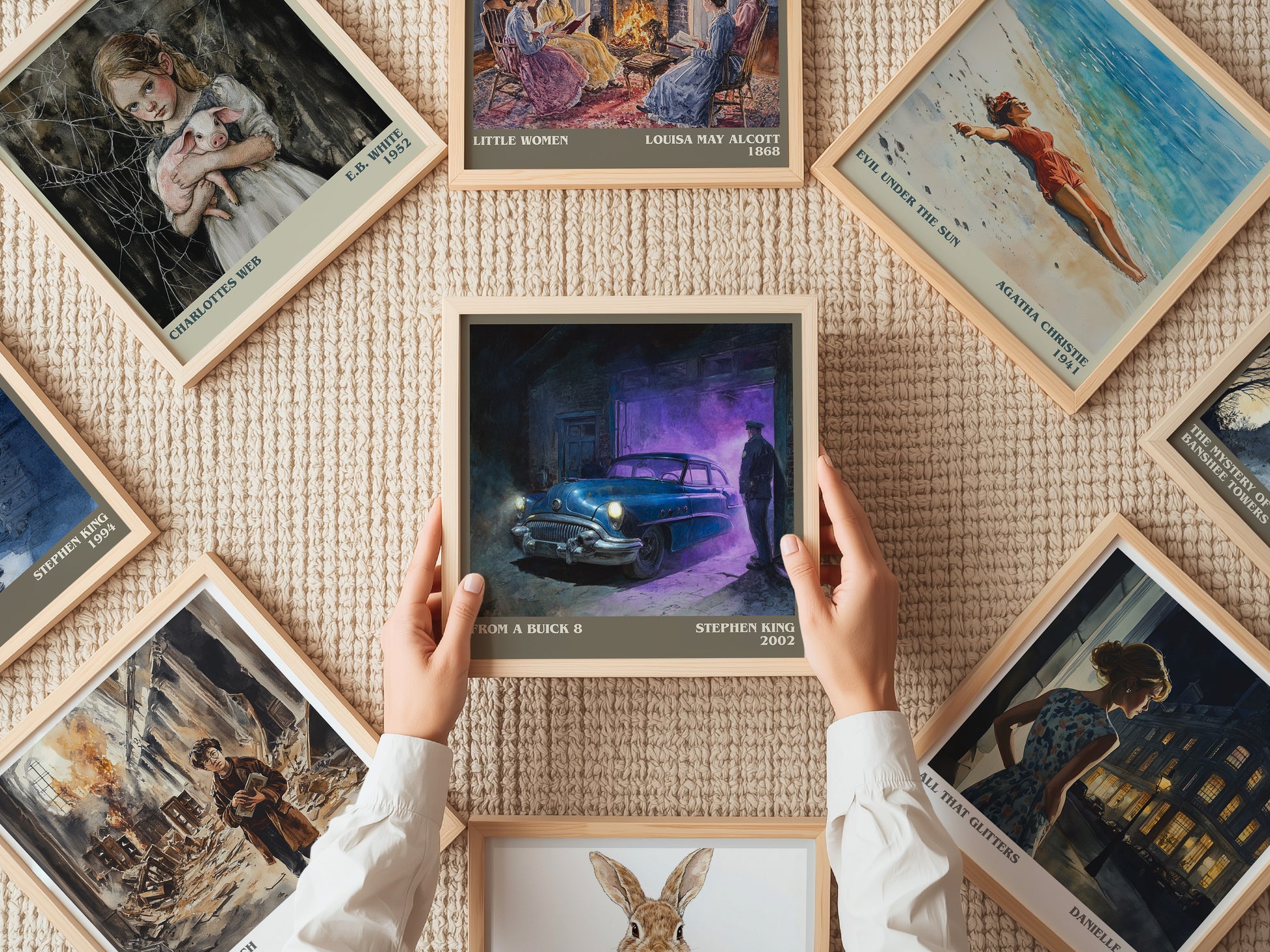 From a Buick 8 literary print on bookshelf – Stephen King fan gift