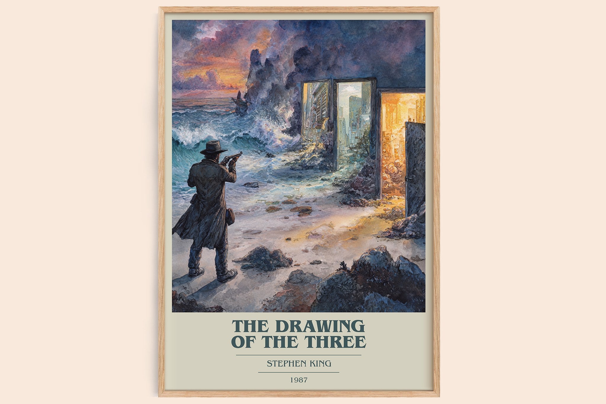The Drawing of the Three Book Cover Poster by Stephen King