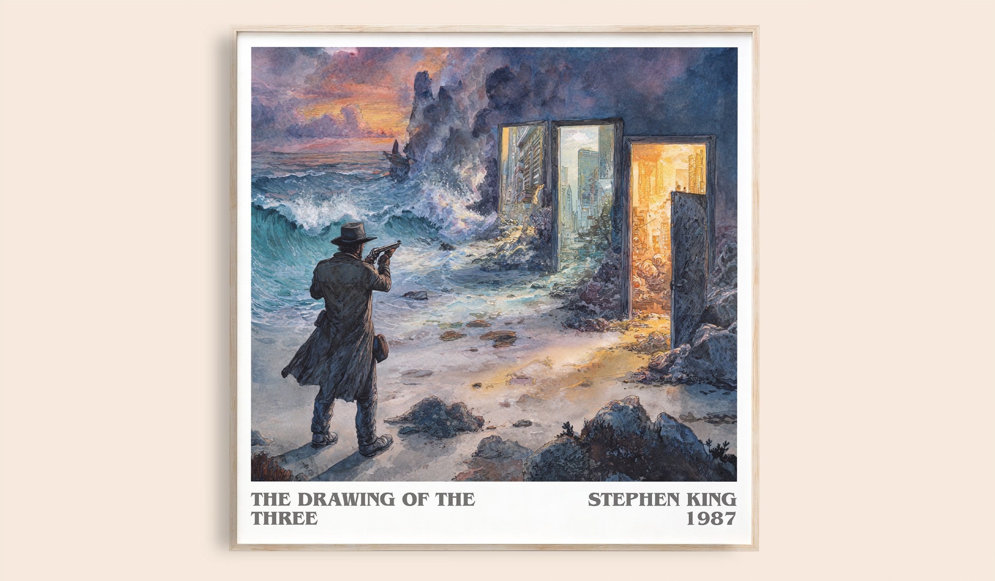 The Drawing of the Three Literary Art Print by Stephen King