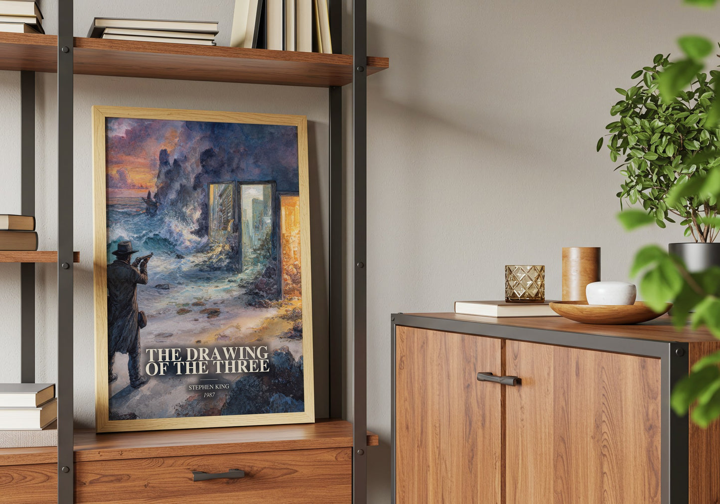 The Drawing Of The Three book watercolour illustration paper finish options – matte satin gloss