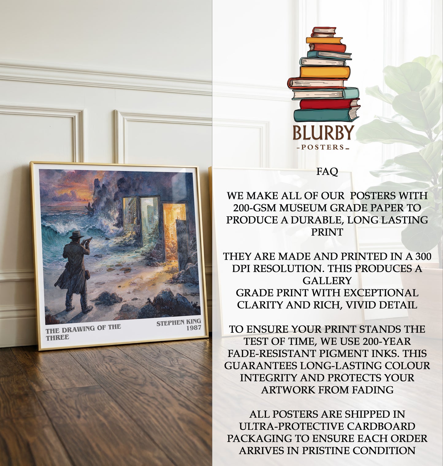 The Drawing of the Three Literary Art Print by Stephen King