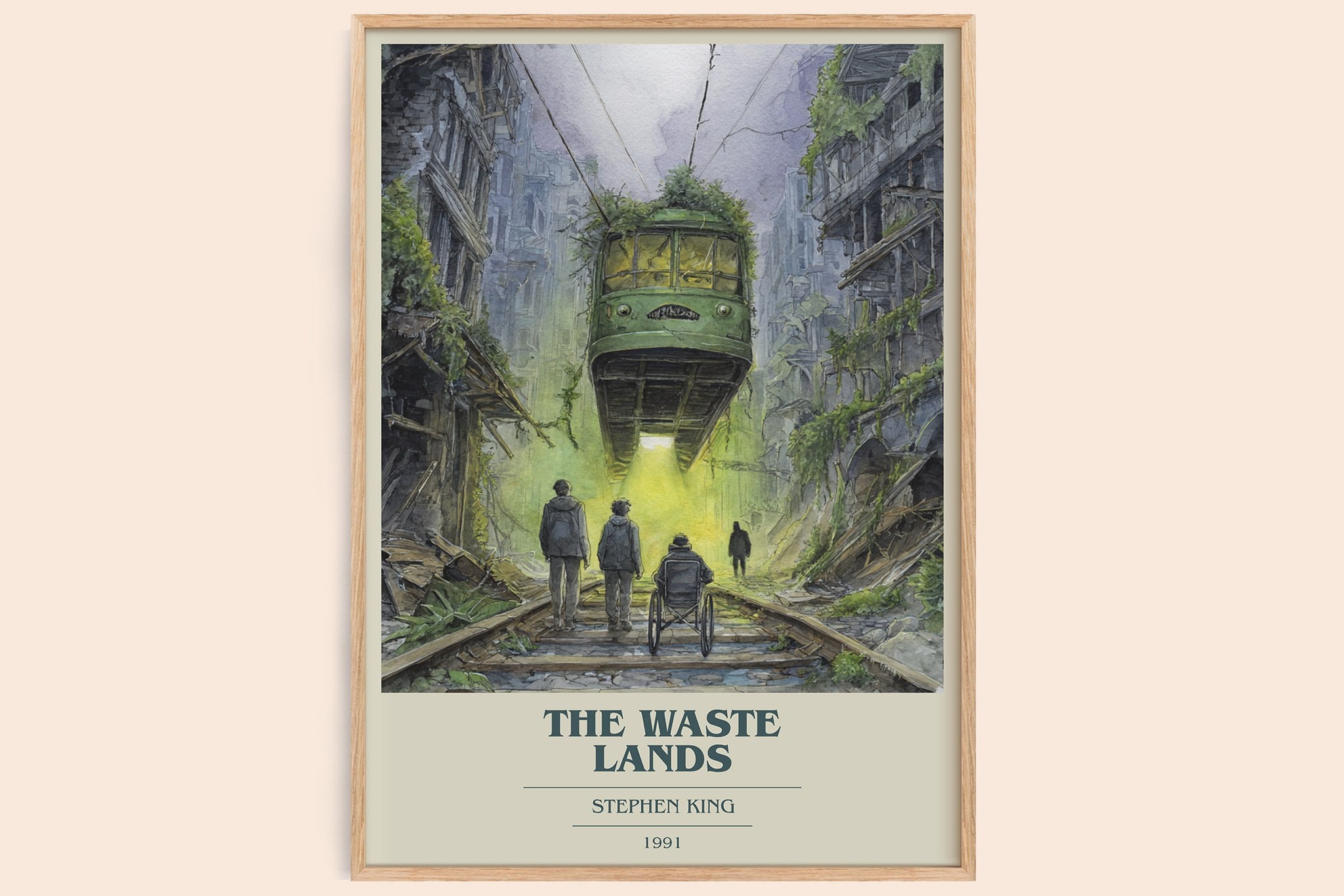 The waste lands Book Cover Poster by Stephen King