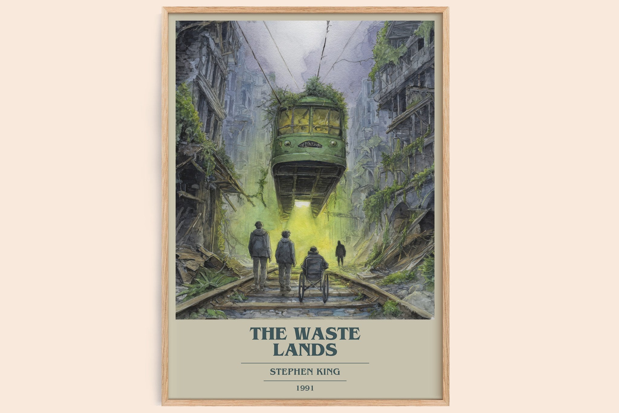 The waste lands Book Cover Poster by Stephen King