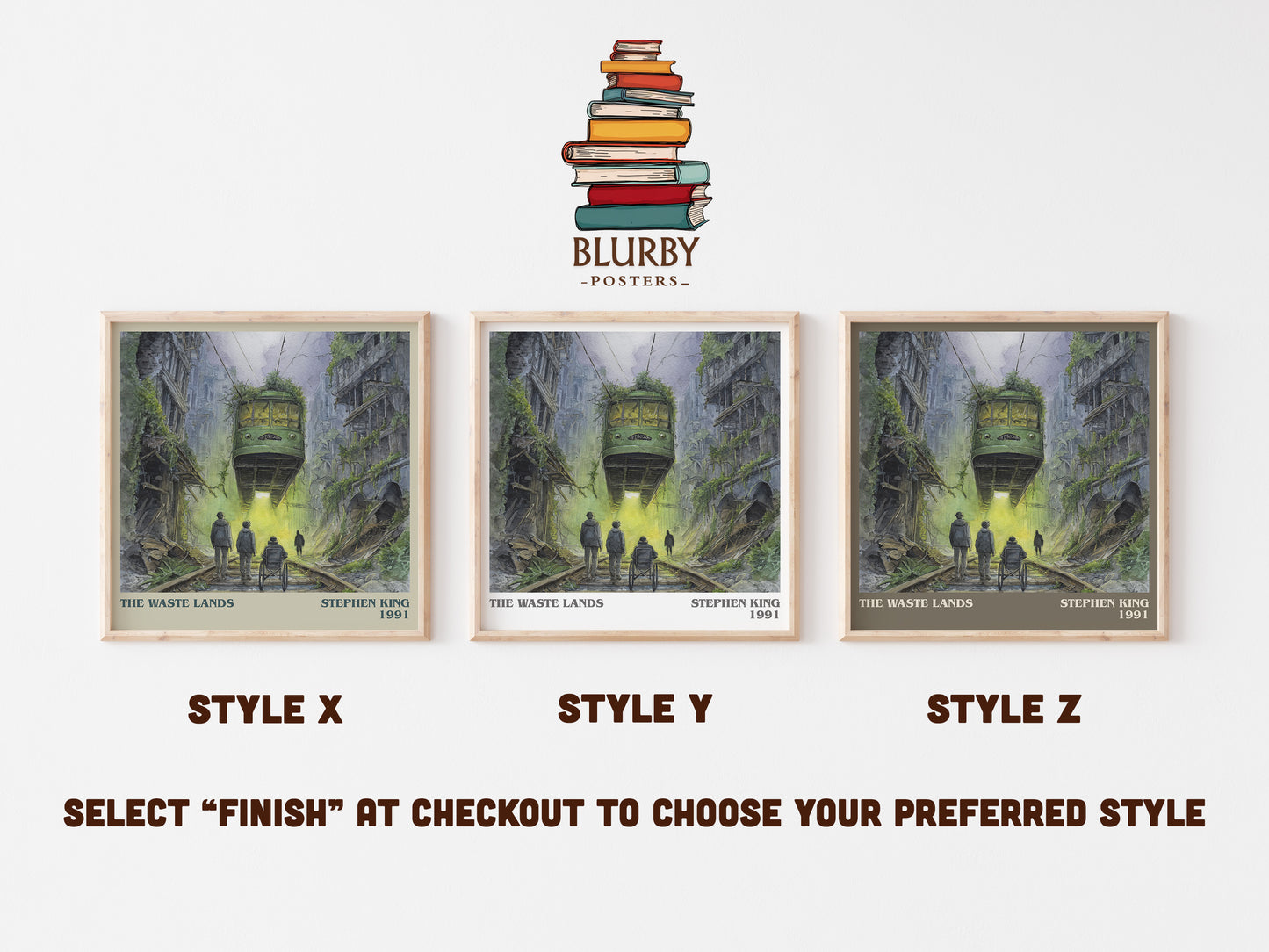 The waste lands literary art print colour and style options – Stephen King book art