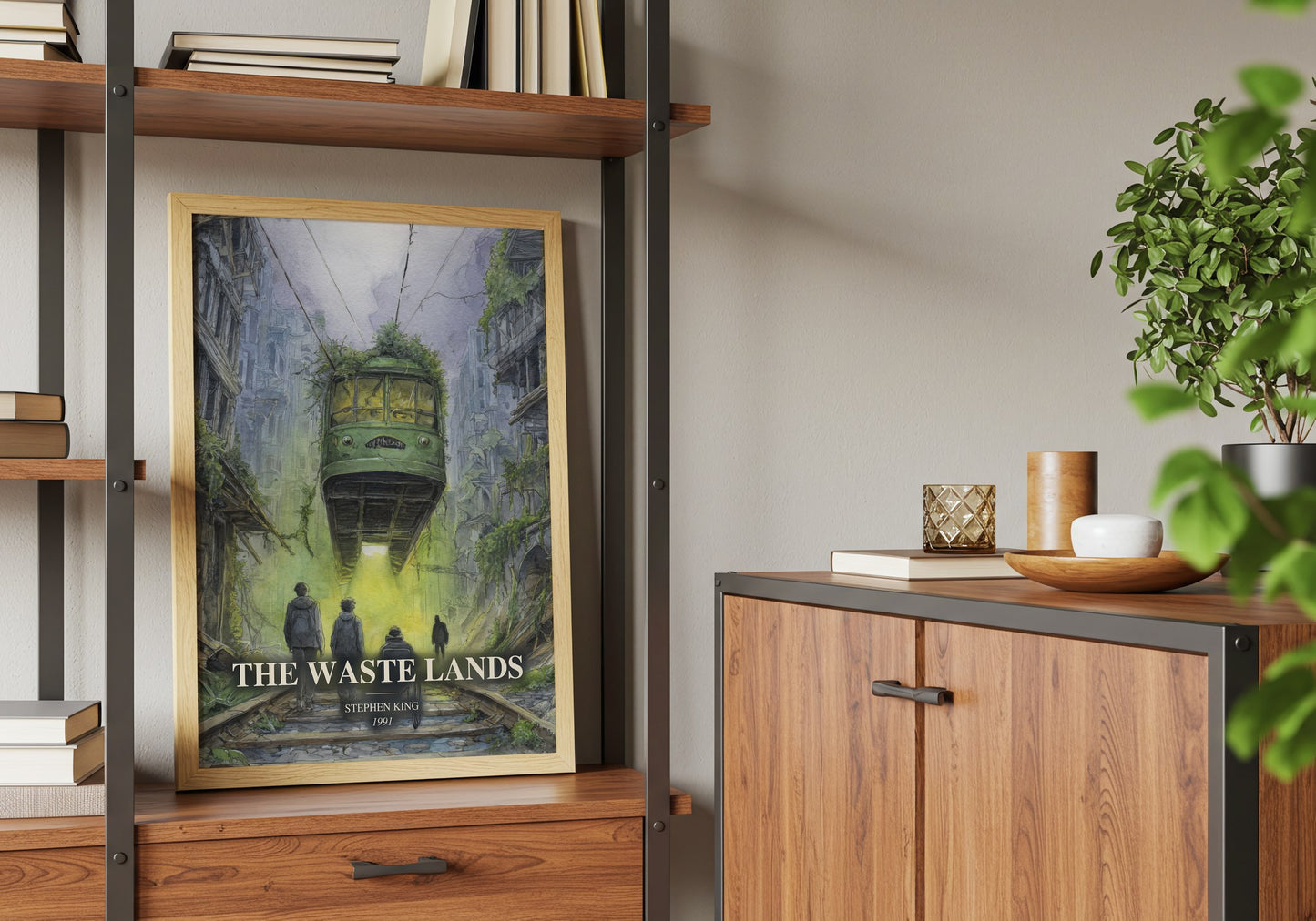 The Waste Lands book watercolour illustration paper finish options – matte satin gloss