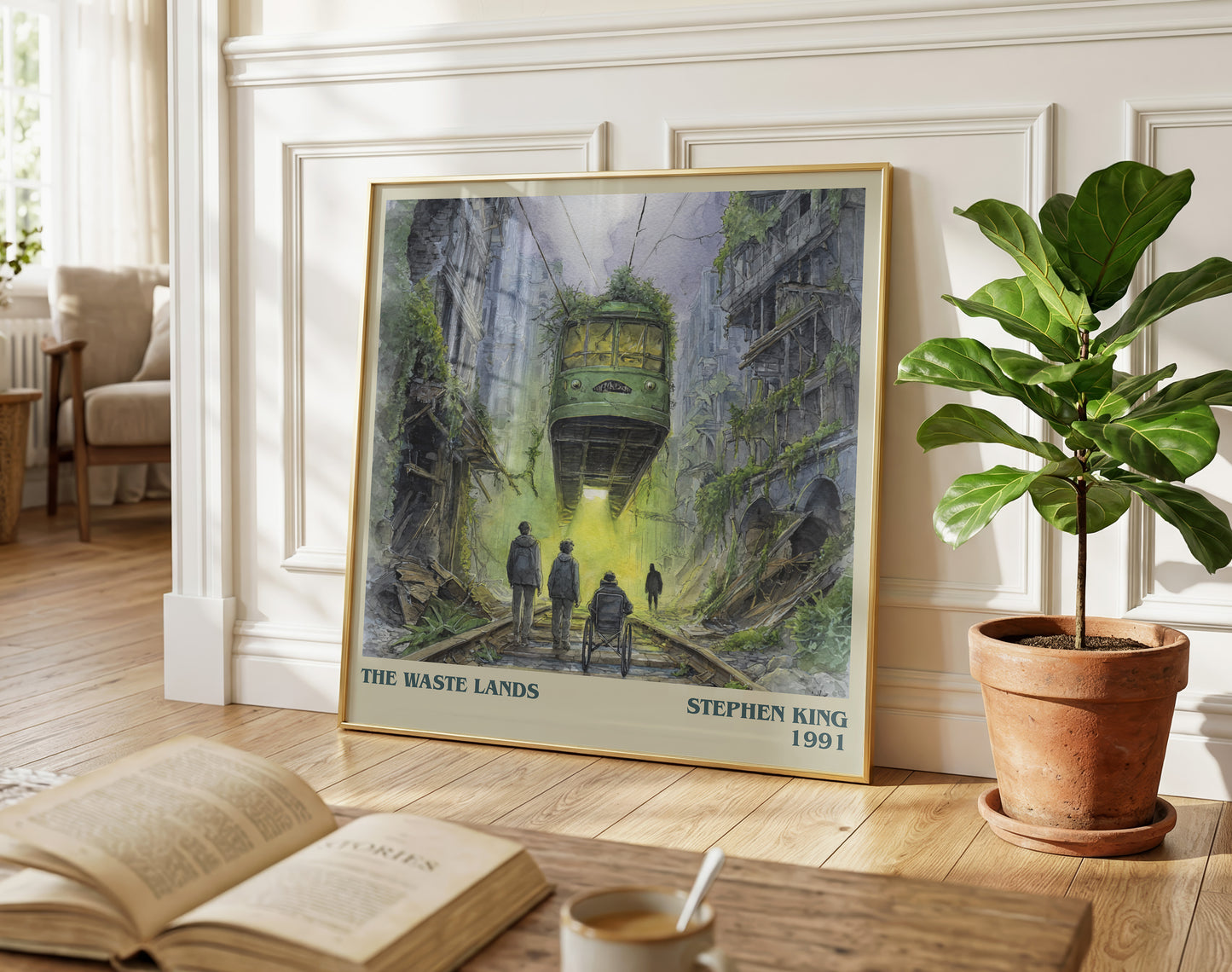 The waste lands literary poster paired in gallery wall – literary art prints