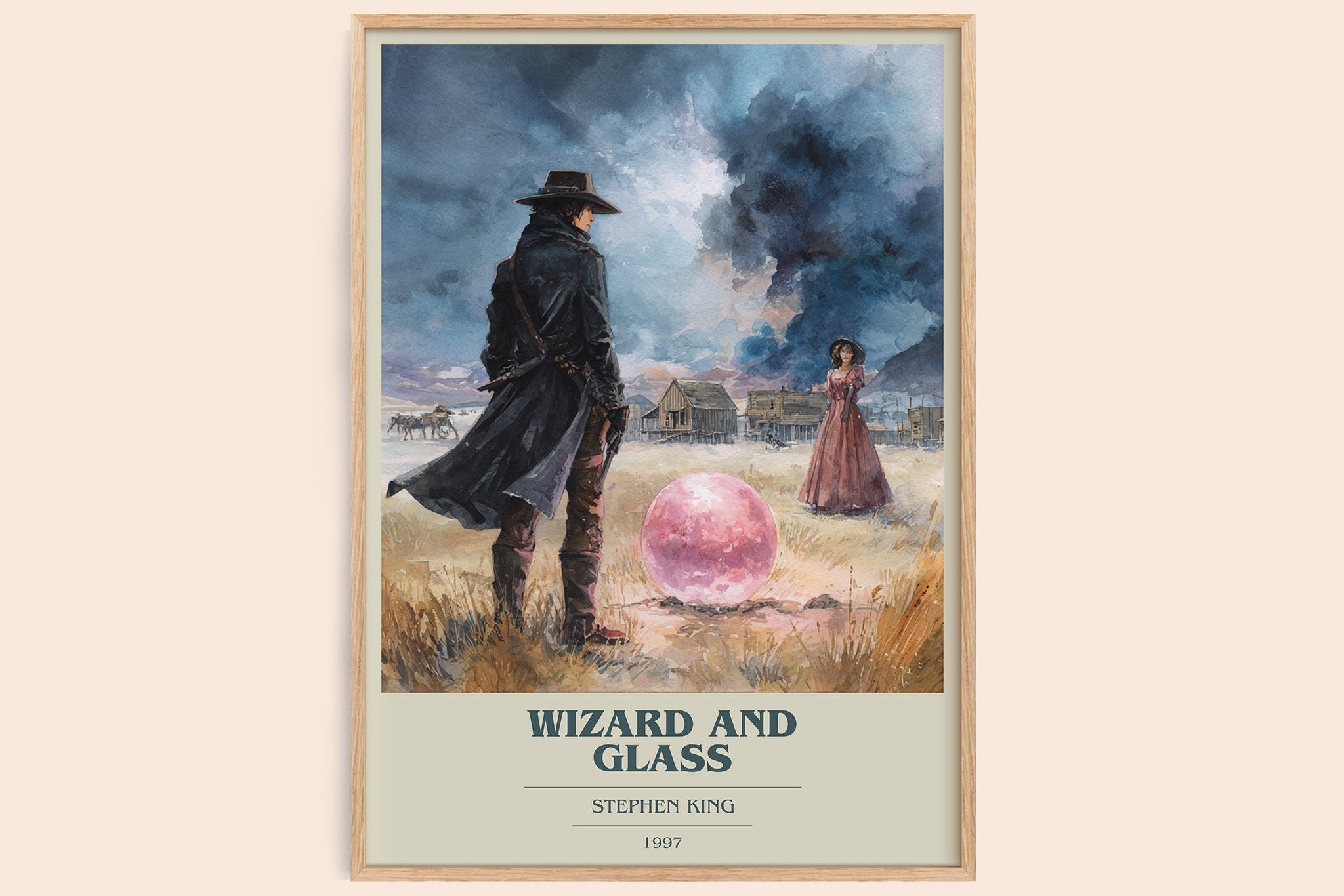 Wizard and Glass Book Cover Poster by Stephen King