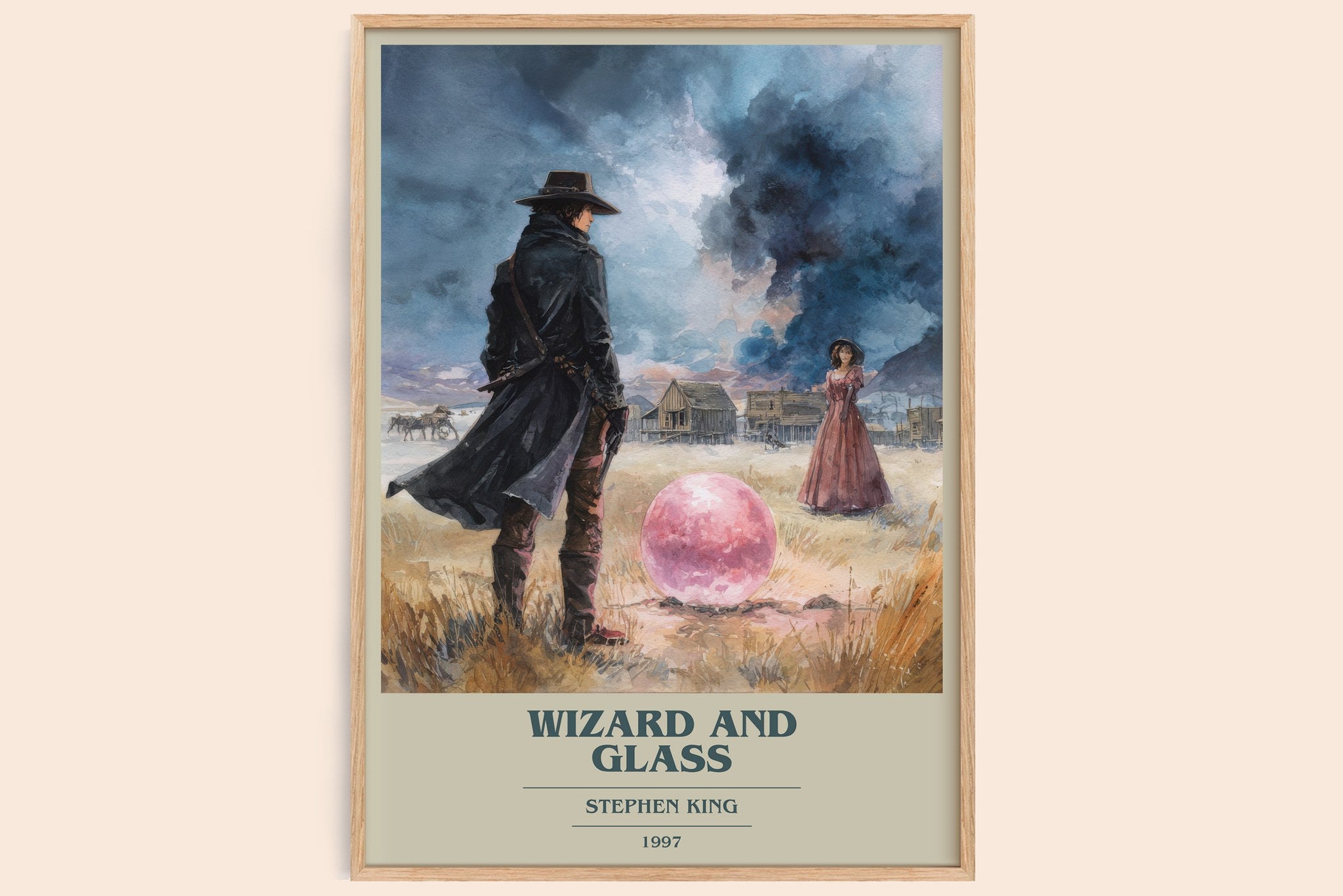 Wizard and Glass Book Cover Poster by Stephen King