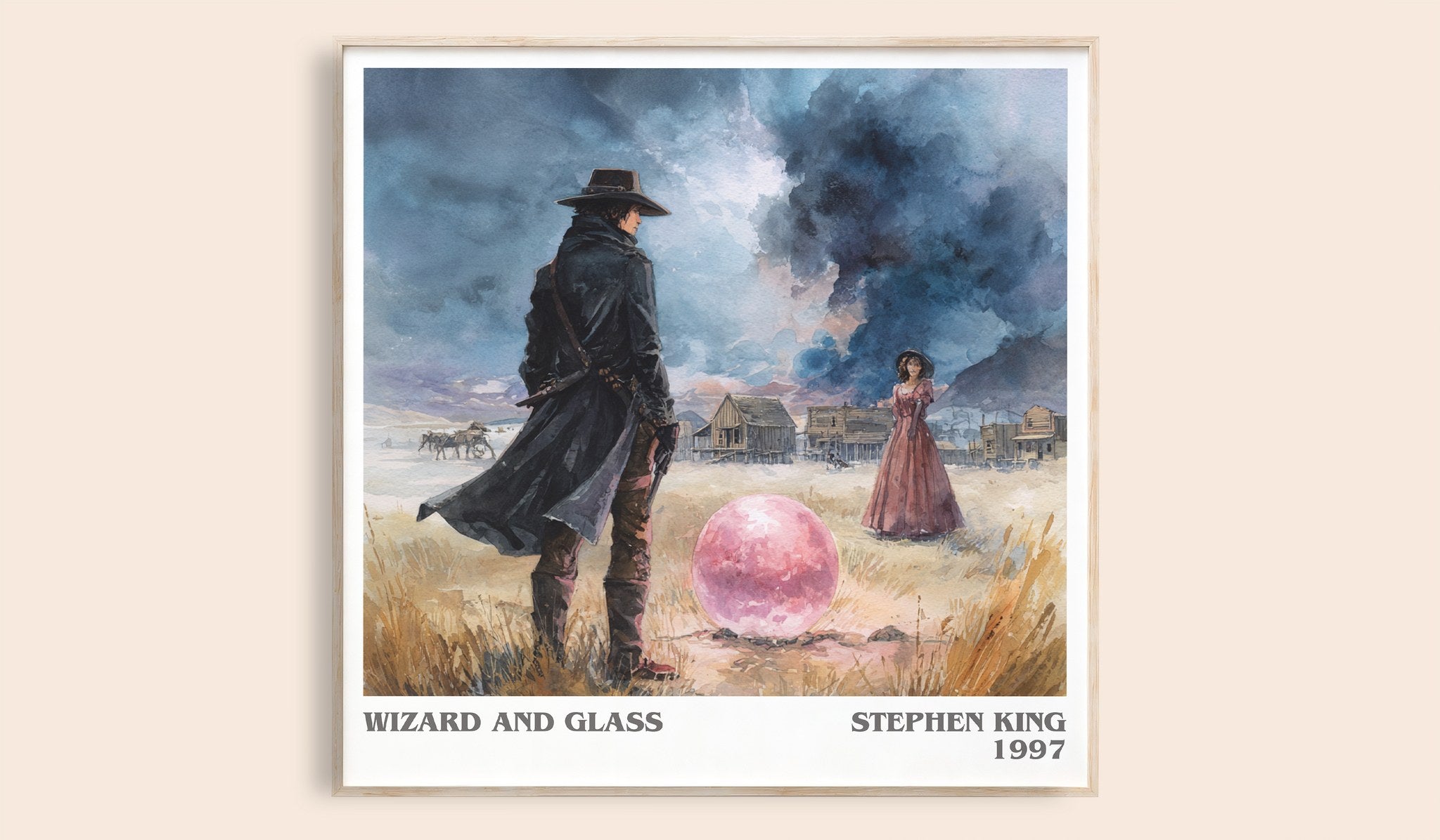 Wizard and Glass Literary Art Print by Stephen King