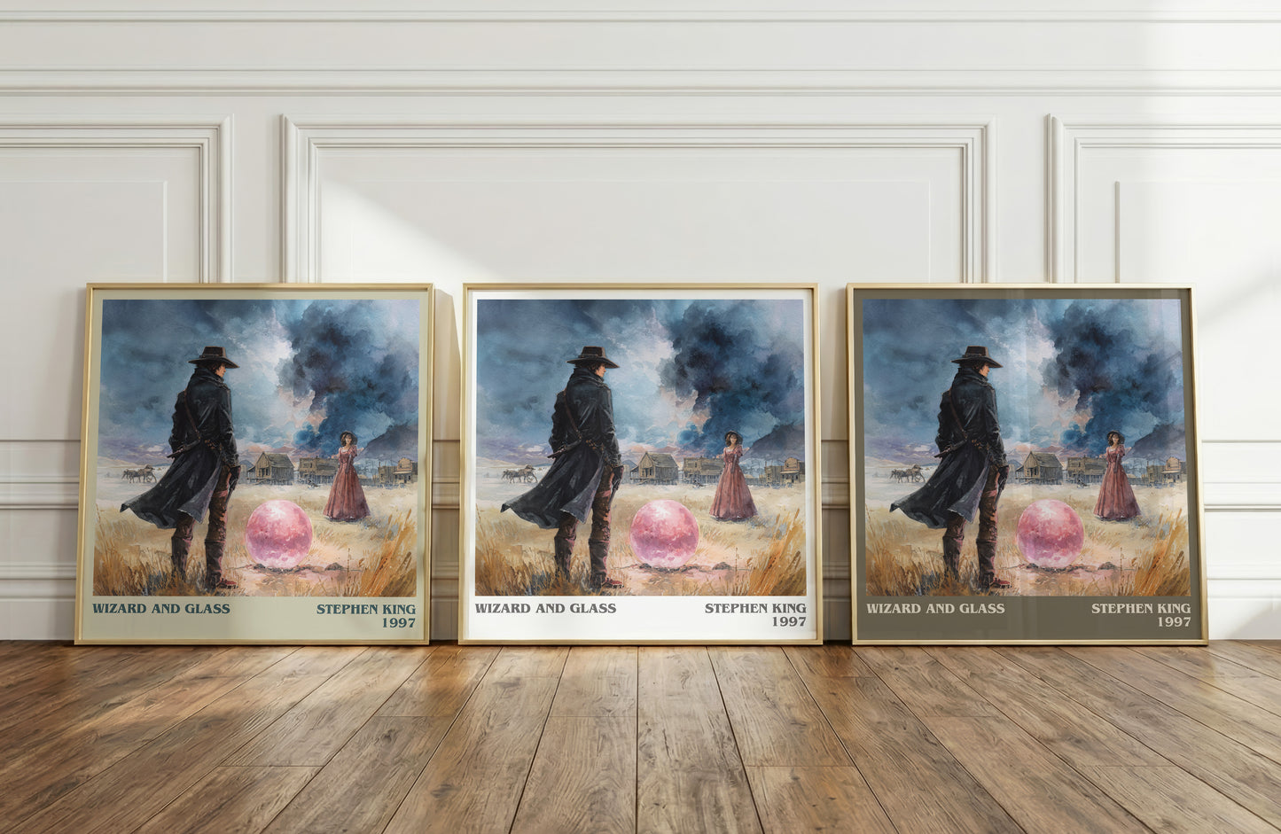 Wizard and Glass literary print framed by window – literary home decor