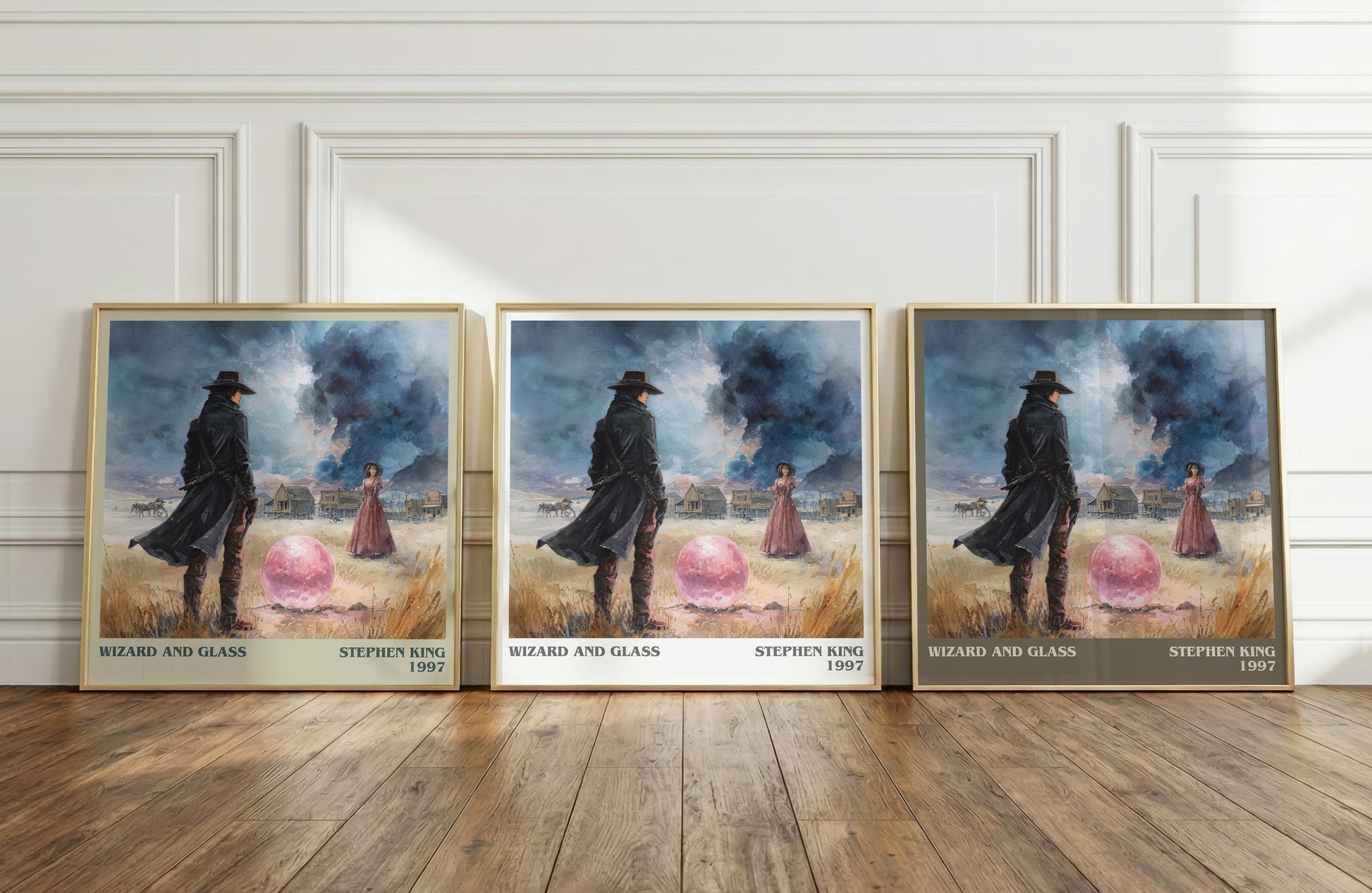 Wizard and Glass literary print framed by window – literary home decor