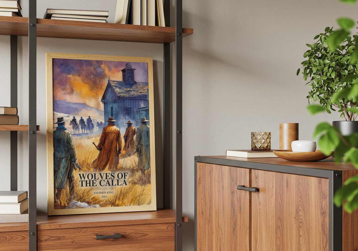 Wolves Of The Calla book watercolour illustration paper finish options – matte satin gloss