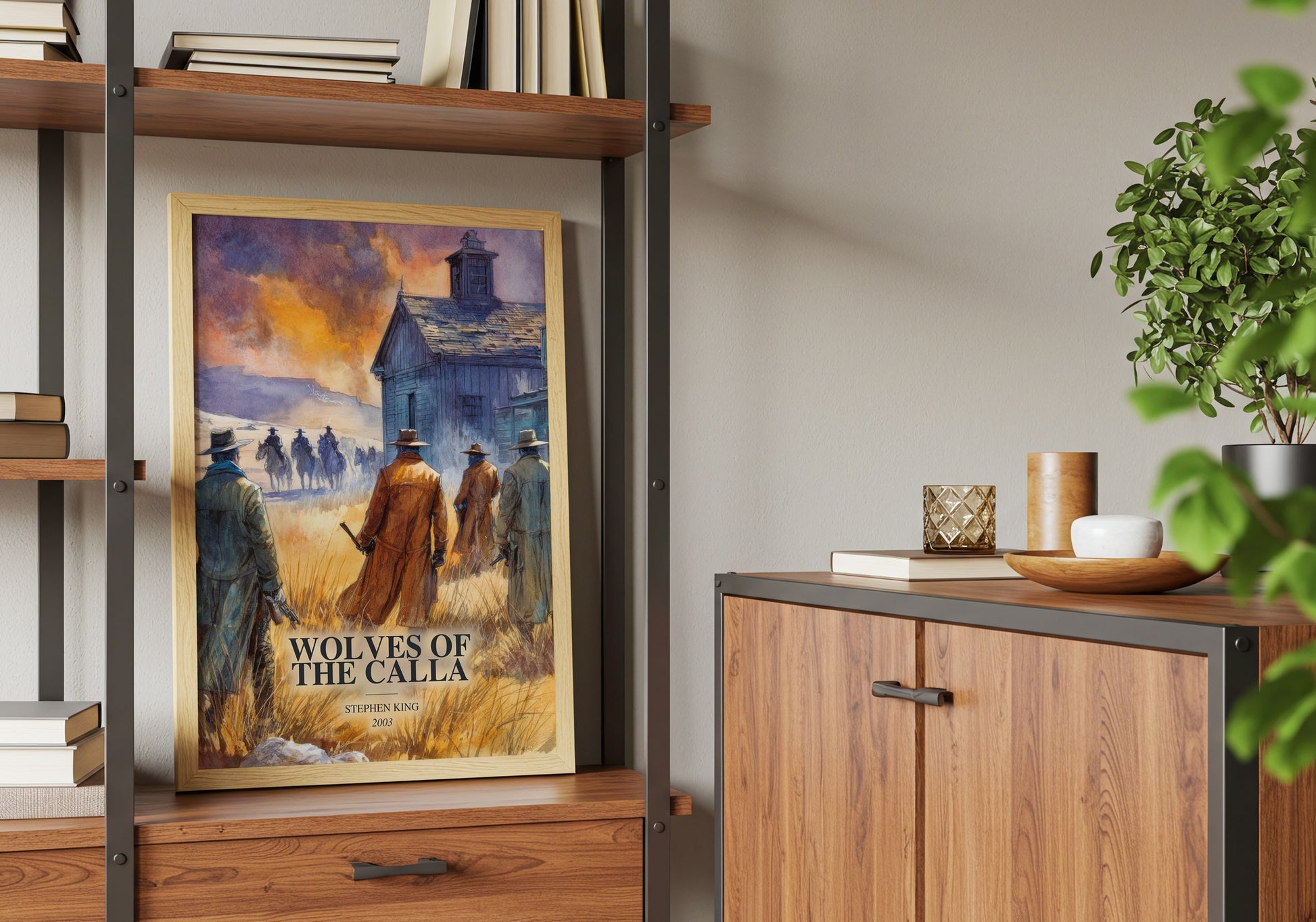 Wolves Of The Calla book watercolour illustration paper finish options – matte satin gloss
