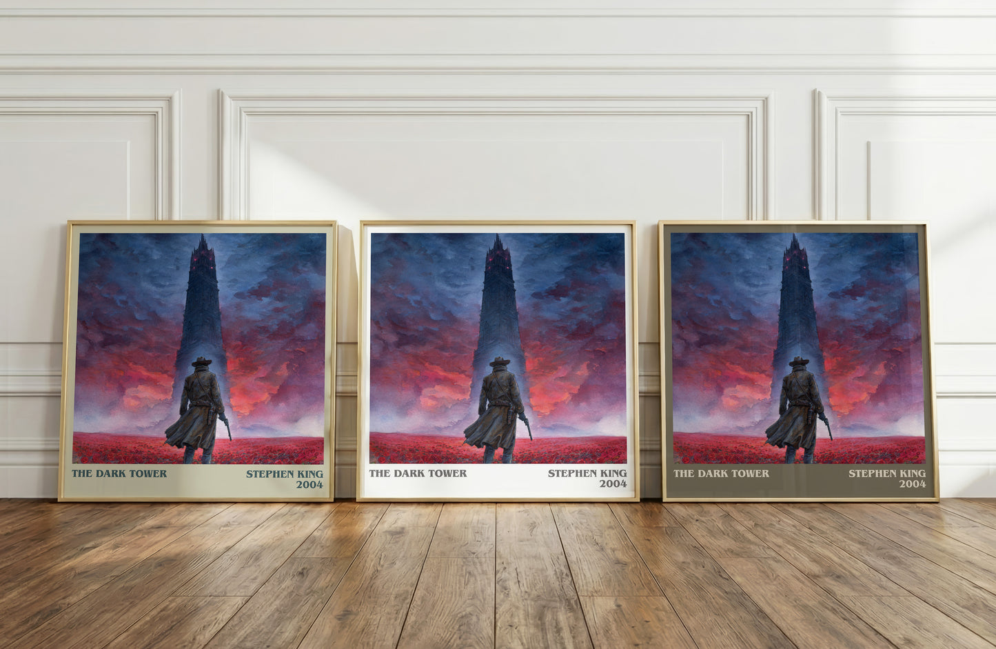 The Dark Tower literary print framed by window – literary home decor