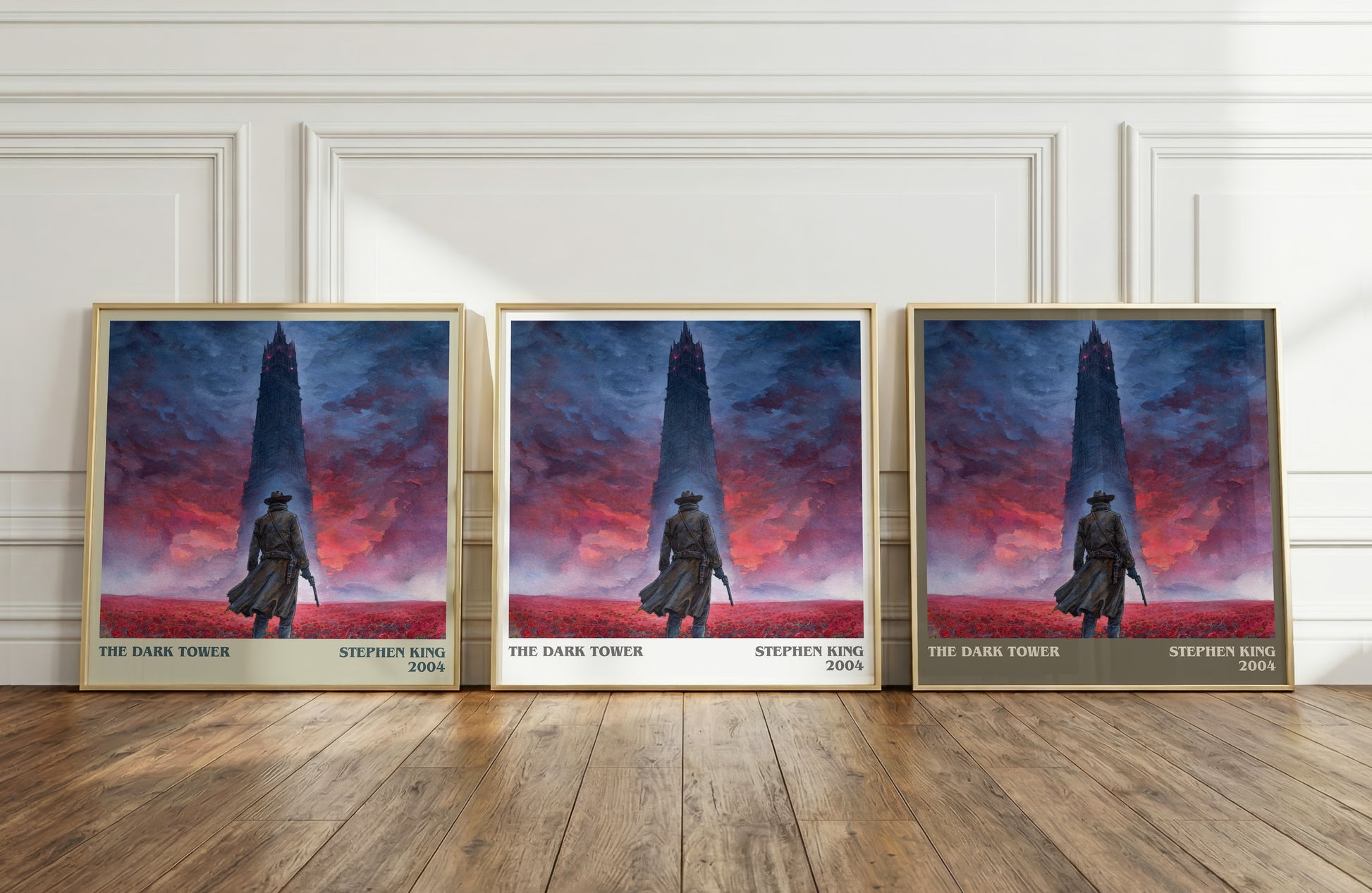 The Dark Tower literary print framed by window – literary home decor