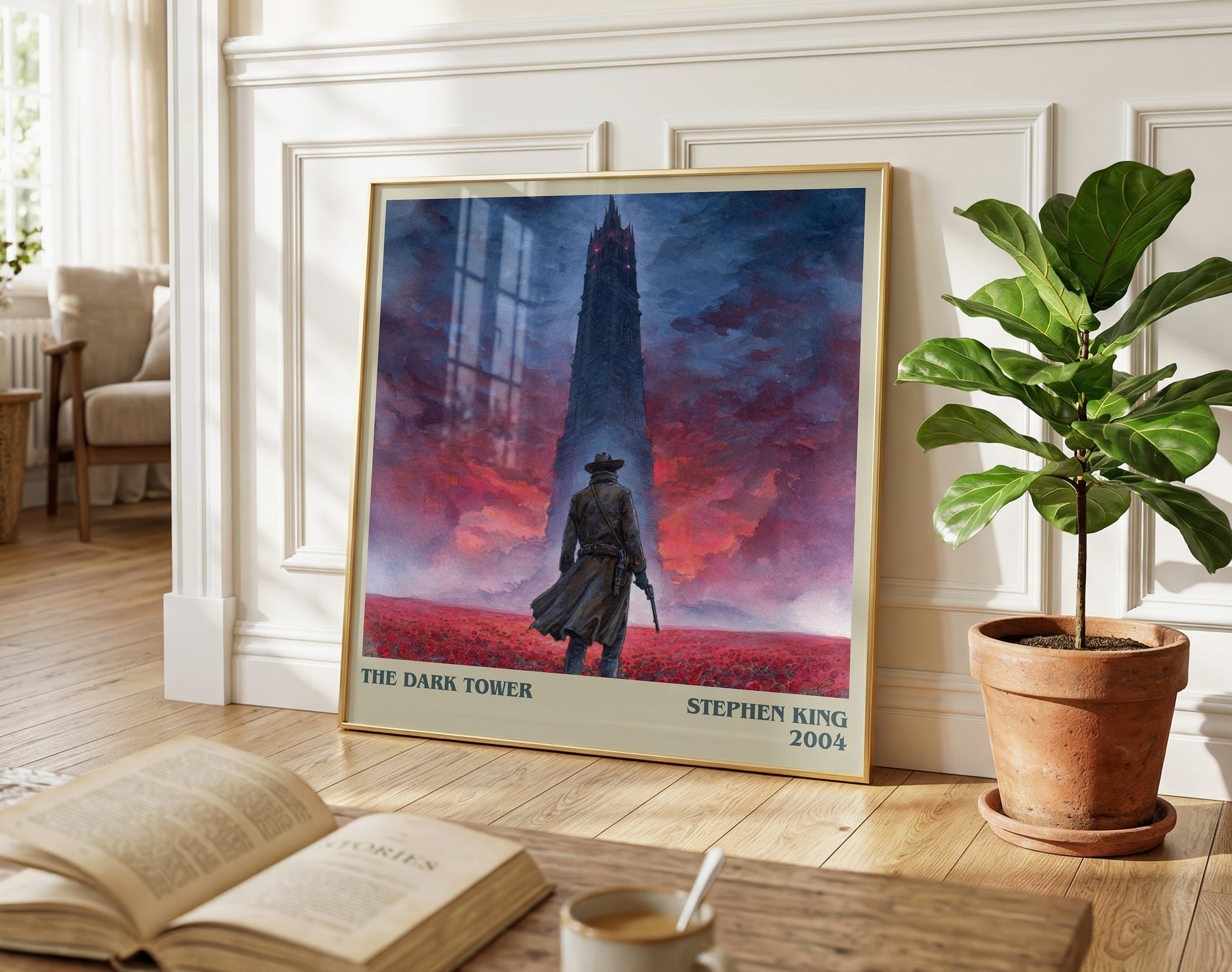 The Dark Tower literary poster paired in gallery wall – literary art prints