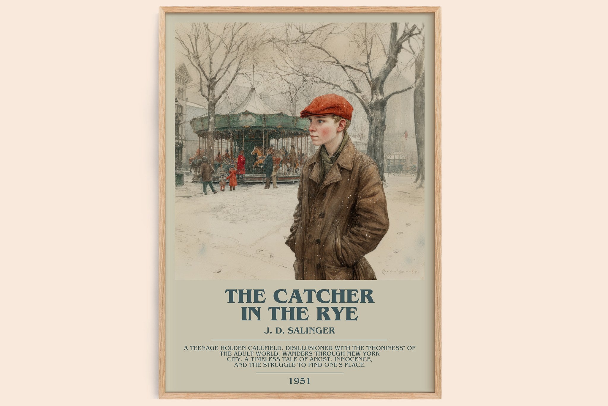 The Catcher in the Rye Bookish Wall Art by J. D. Salinger