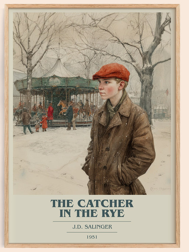 The Catcher in the Rye Book Cover Poster by J. D. Salinger