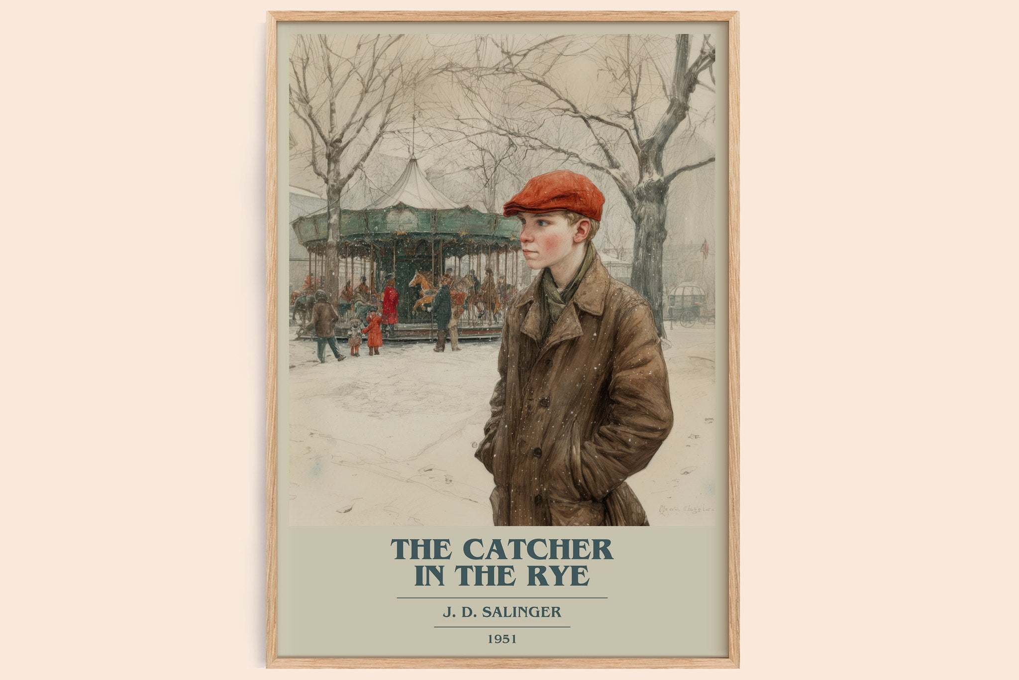 The Catcher in the Rye Book Cover Poster by J. D. Salinger