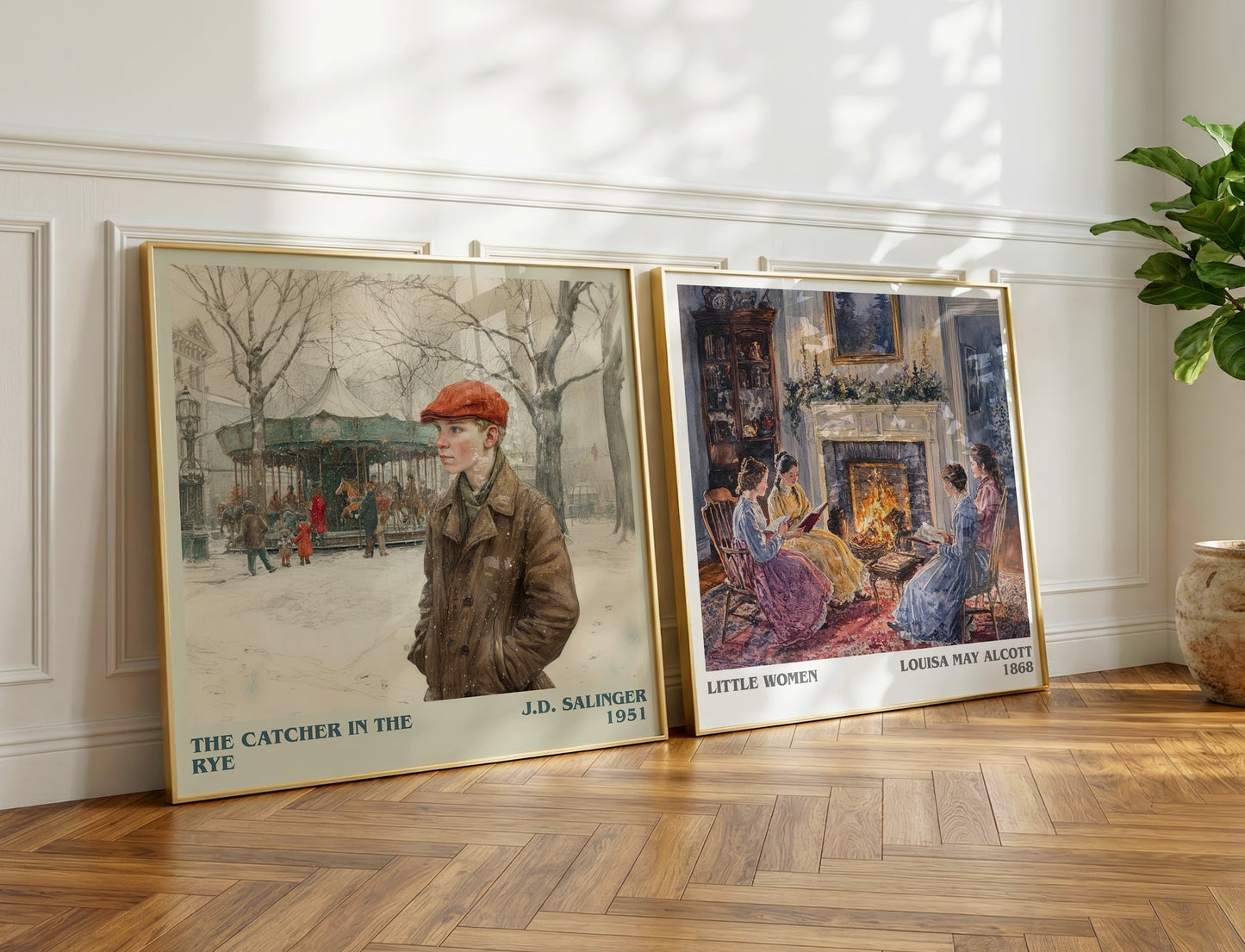 The Catcher in the Rye book poster packaging – museum-quality print rolled in protective tube