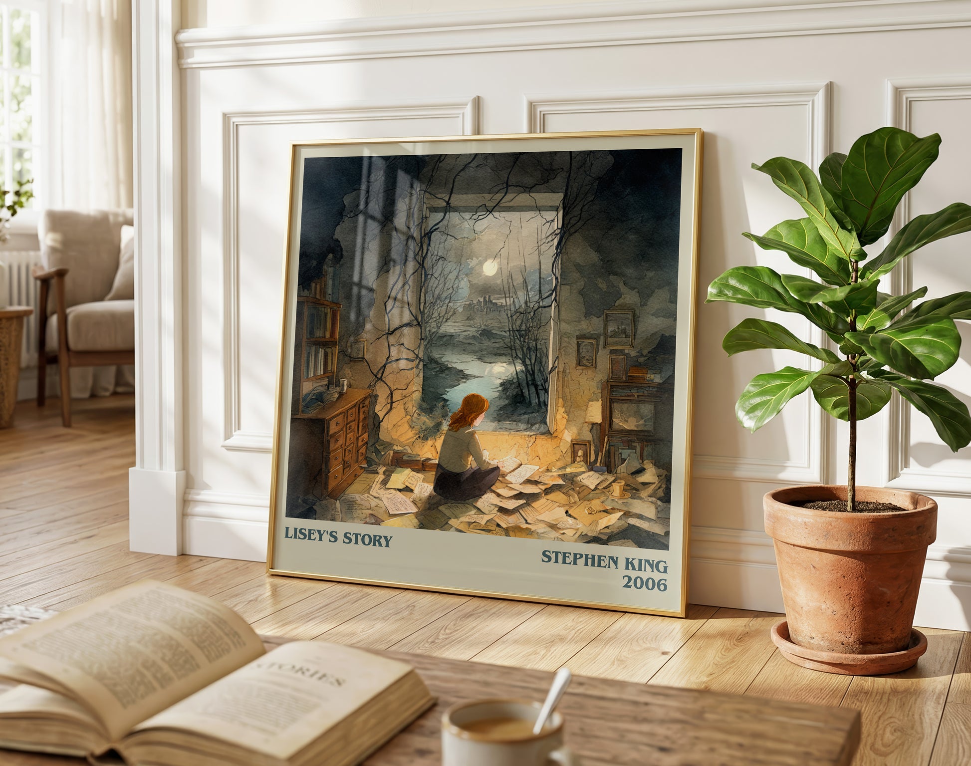Lisey's Story literary poster paired in gallery wall – literary art prints