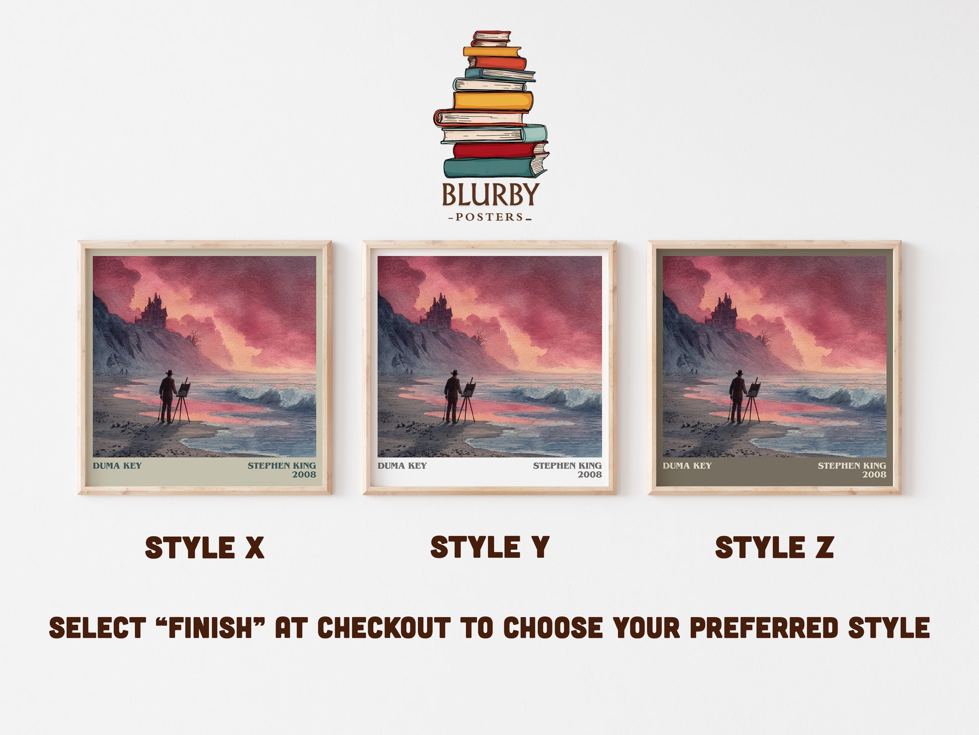Duma Key literary art print colour and style options – Stephen King book art