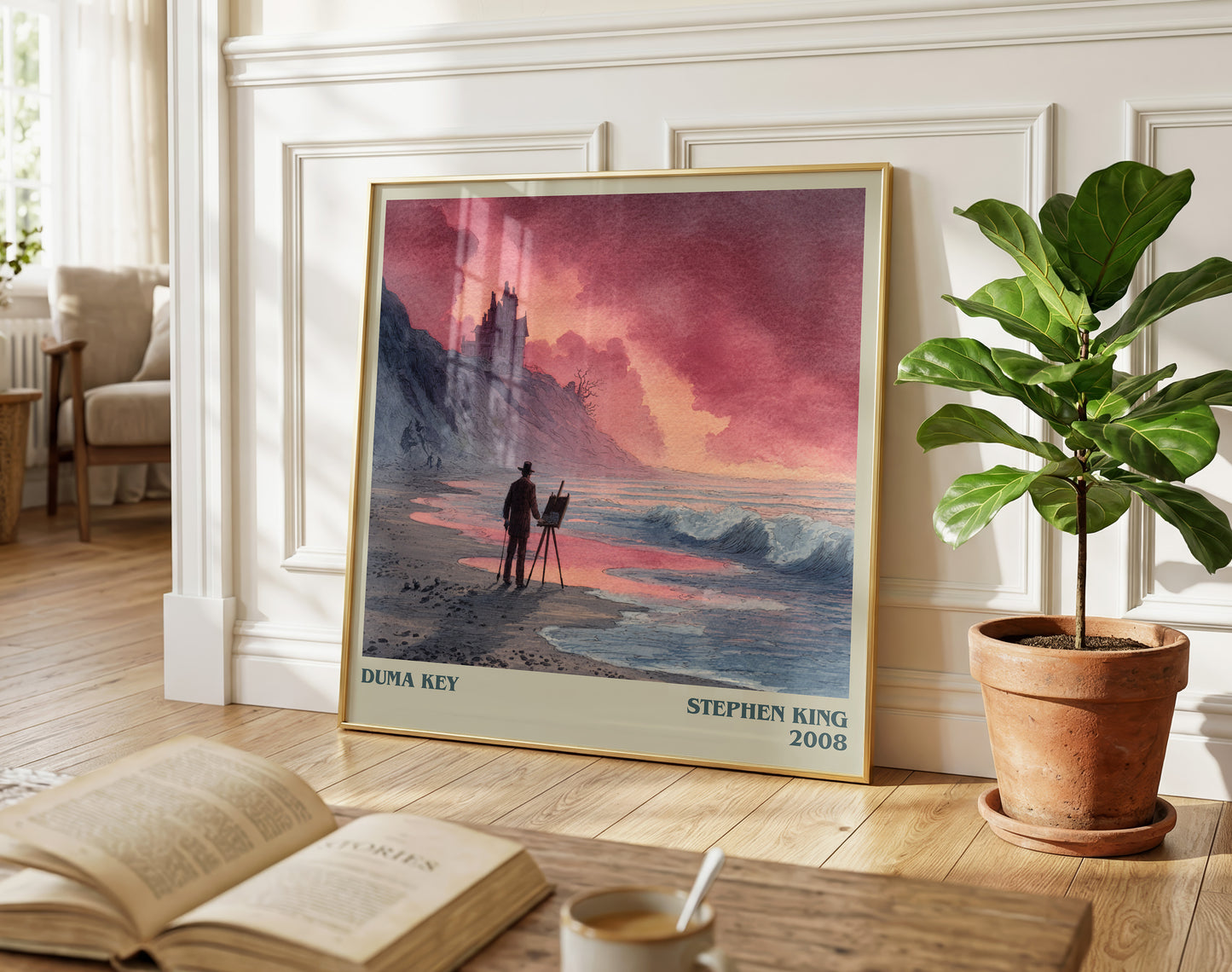 Duma Key literary poster paired in gallery wall – literary art prints