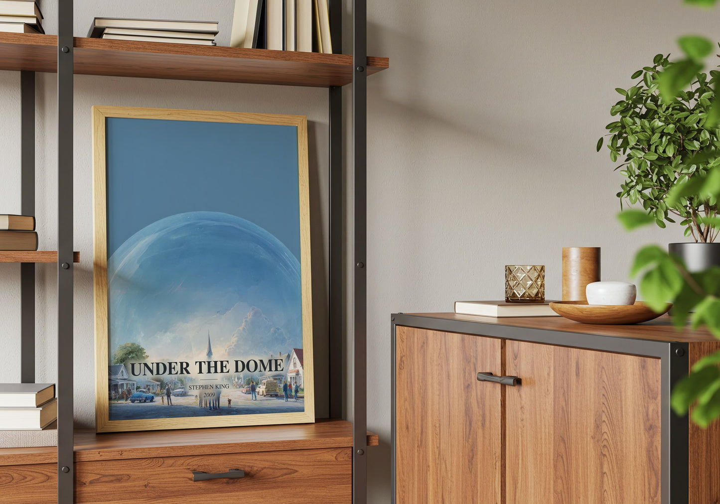 Under The Dome book watercolour illustration paper finish options – matte satin gloss
