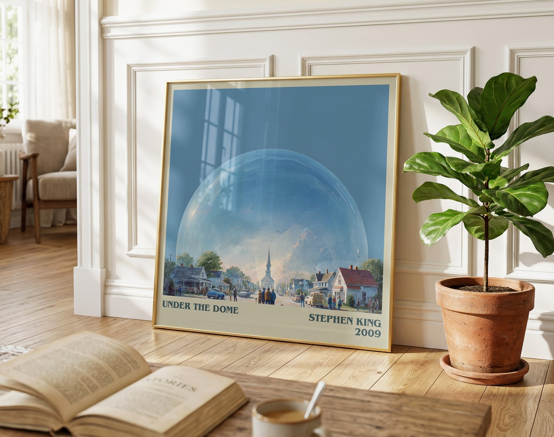 Under the Dome literary poster paired in gallery wall – literary art prints