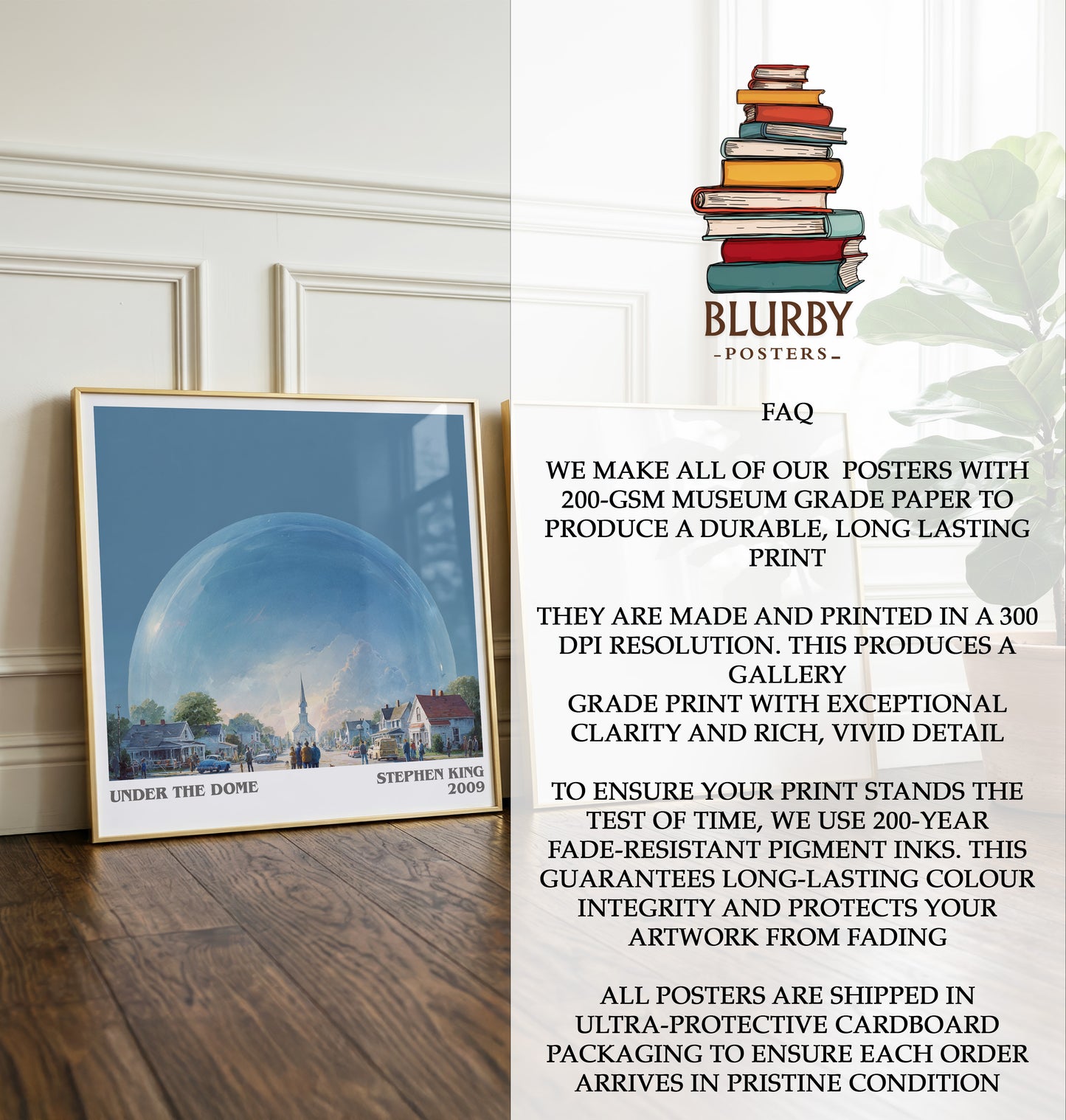 Under the Dome Literary Art Print by Stephen King