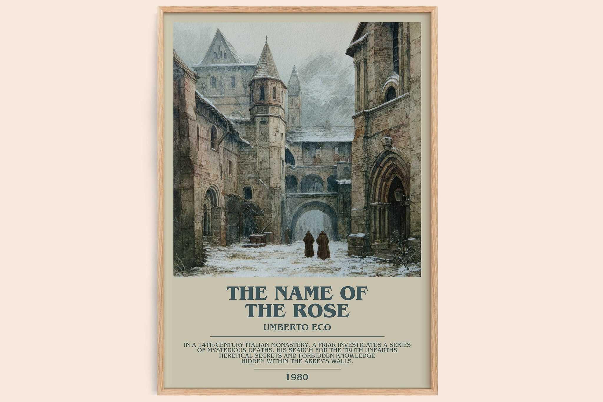 The Name of the Rose Bookish Wall Art by Umberto Eco