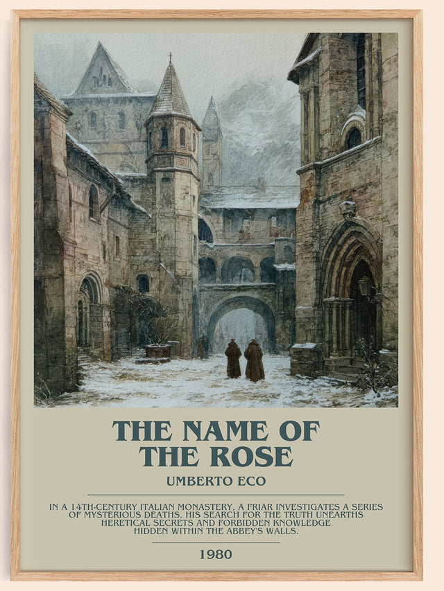 The Name of the Rose Bookish Wall Art by Umberto Eco