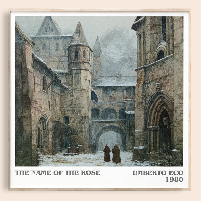 The Name of the Rose Literary Art Print by Umberto Eco