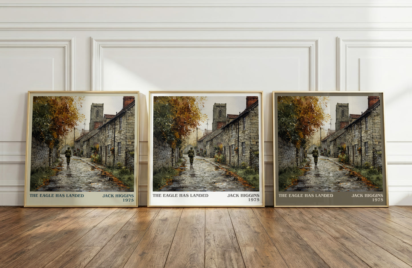 The Eagle Has Landed literary print framed by window – literary home decor