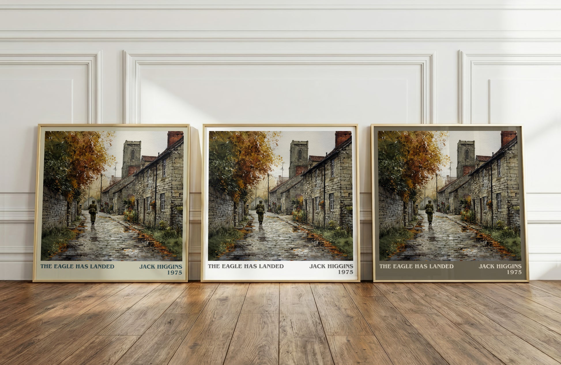 The Eagle Has Landed literary print framed by window – literary home decor
