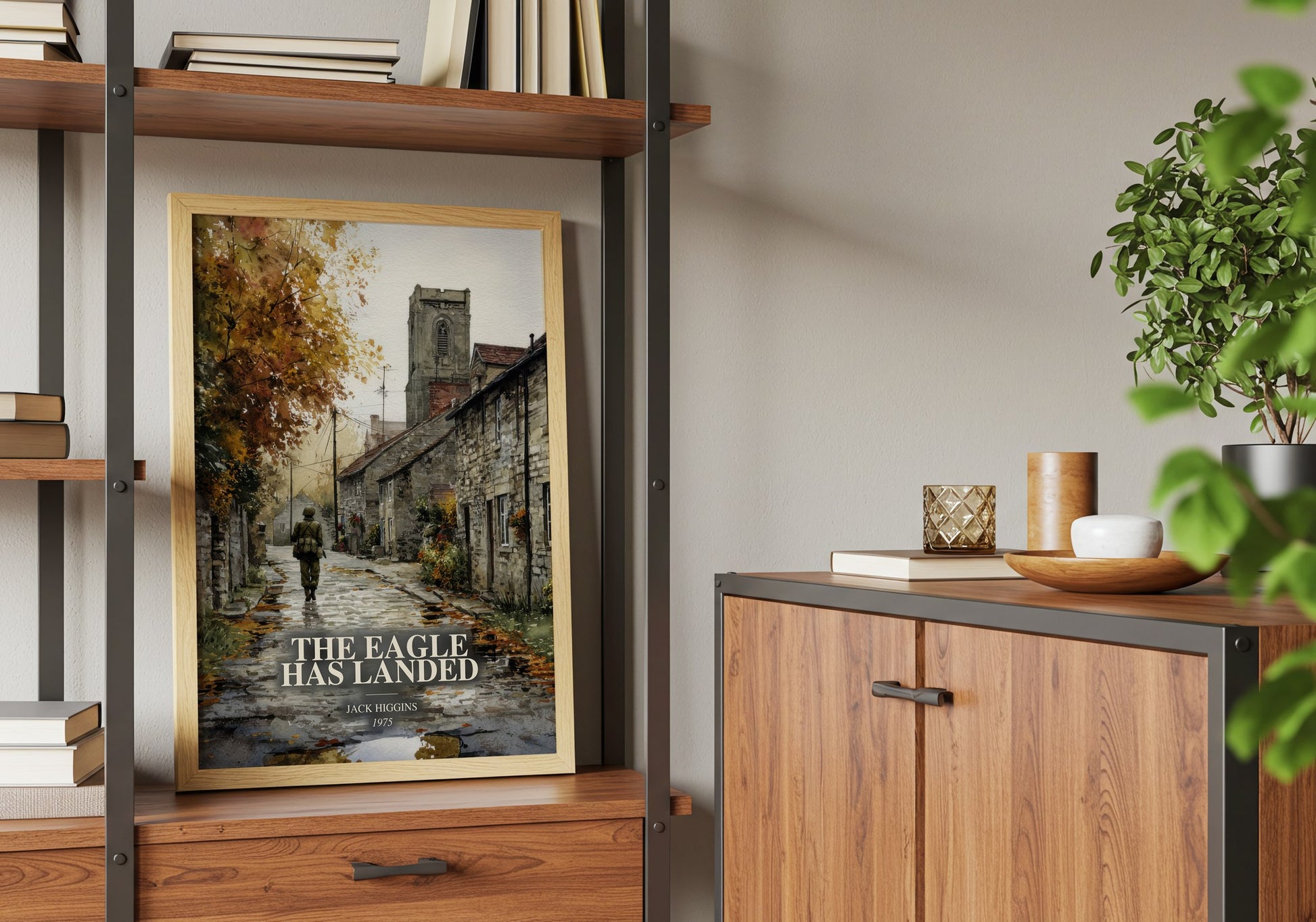 The Eagle Has Landed book watercolour illustration paper finish options – matte satin gloss