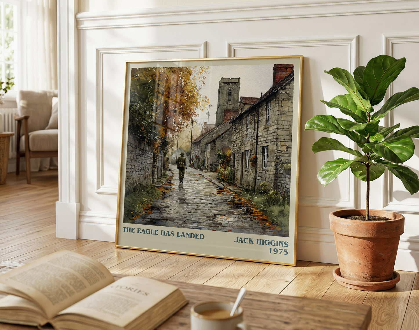 The Eagle Has Landed literary poster paired in gallery wall – literary art prints