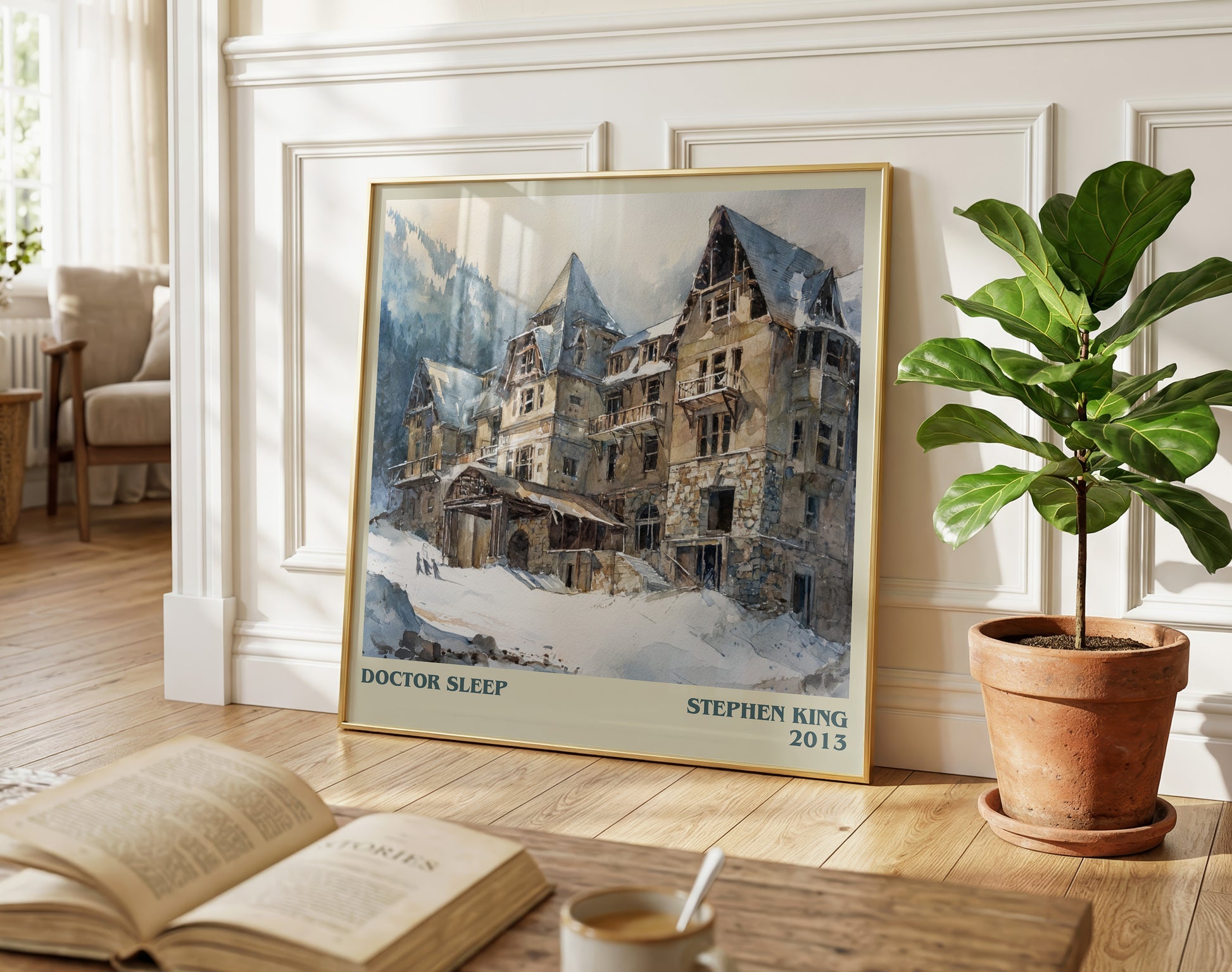 Doctor Sleep literary poster paired in gallery wall – literary art prints