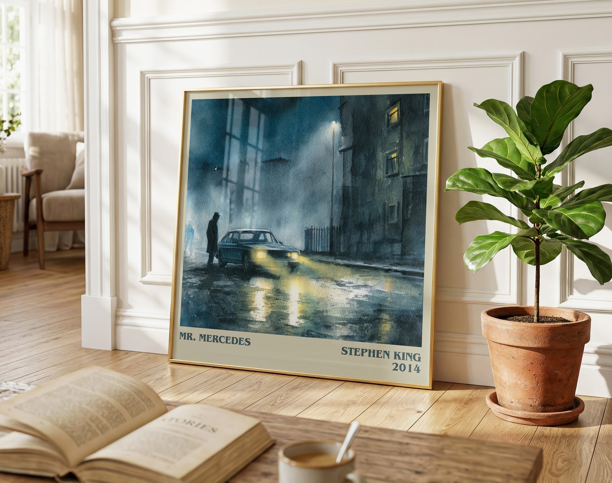 Mr. Mercedes literary poster paired in gallery wall – literary art prints