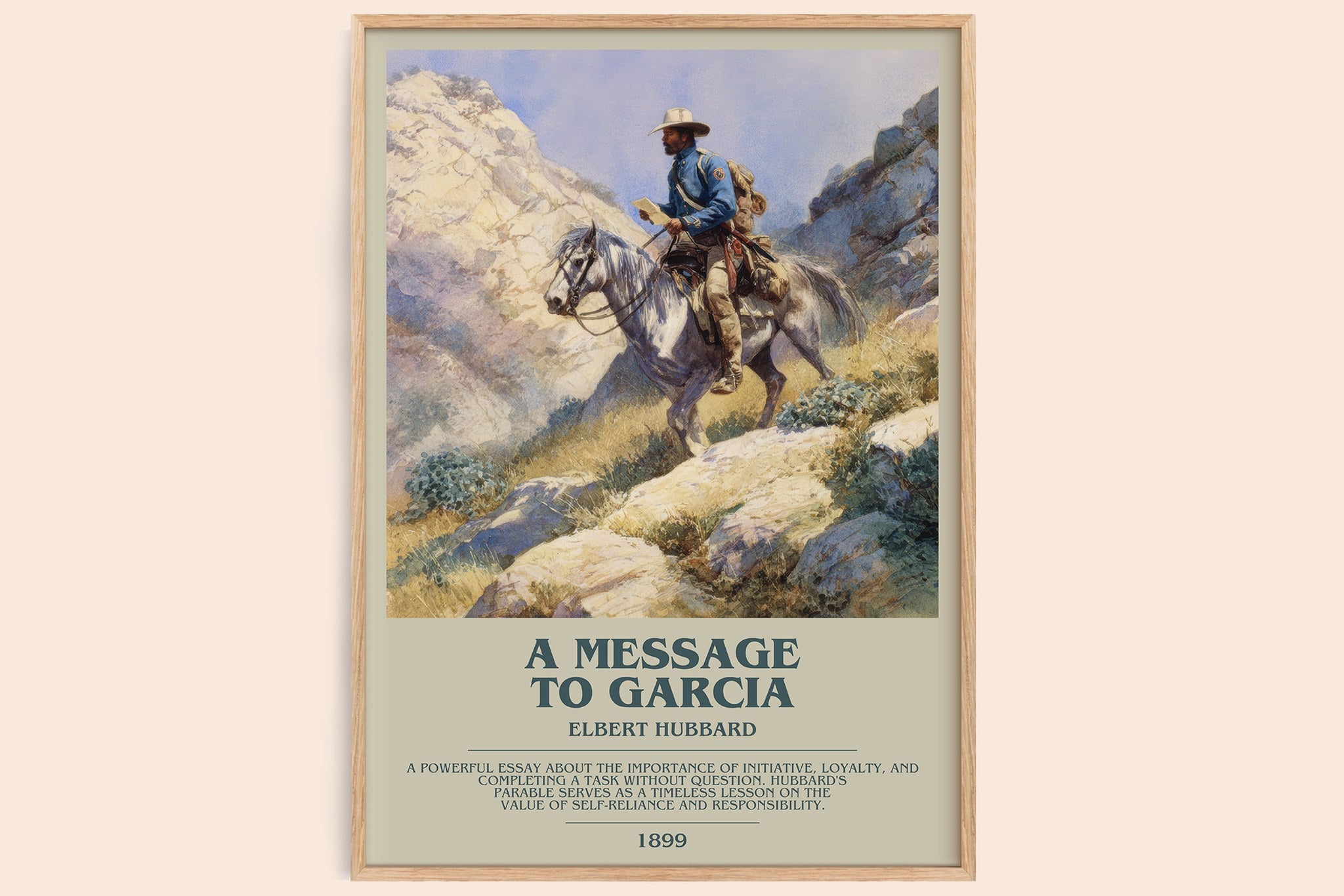 A Message to Garcia Bookish Wall Art by Elbert Hubbard