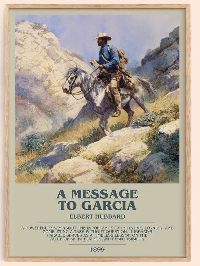 A Message to Garcia Bookish Wall Art by Elbert Hubbard