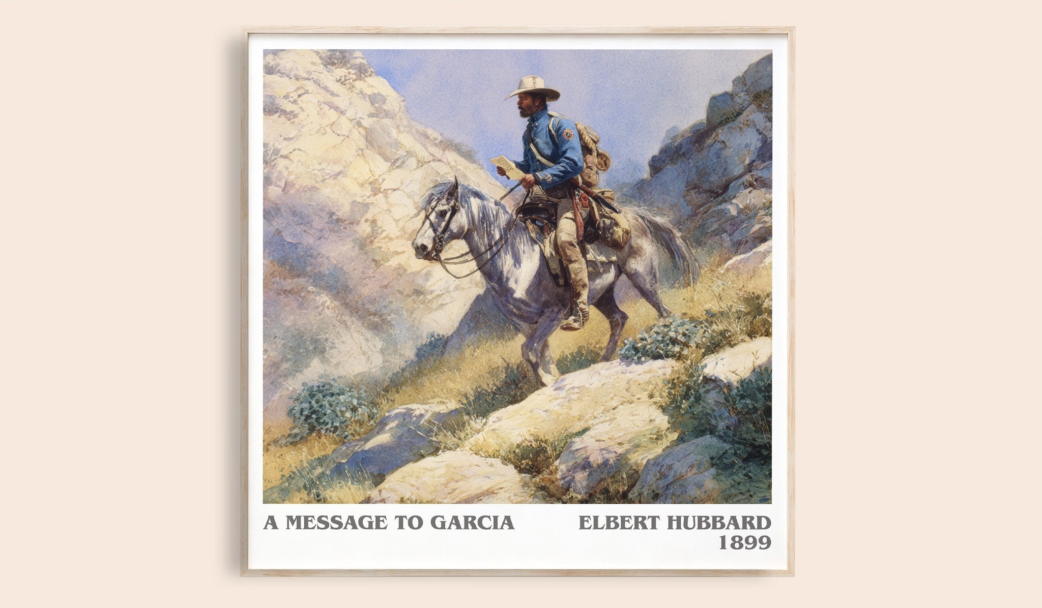 A Message to Garcia Literary Art Print by Elbert Hubbard