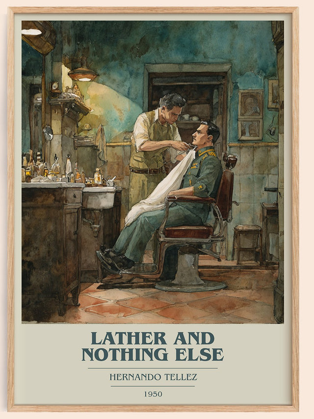 Lather And Nothing Else Book Cover Poster by Hernando Tellez