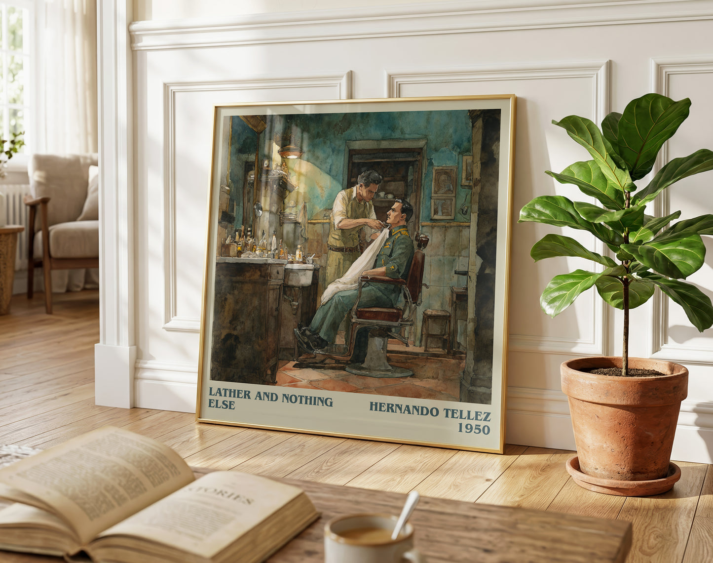 Lather And Nothing Else literary poster paired in gallery wall – literary art prints