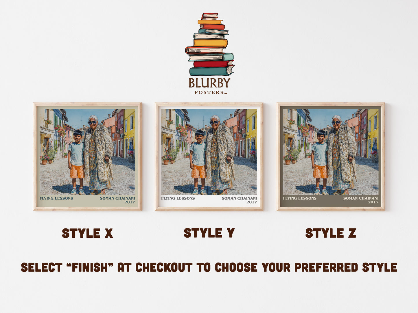 Flying Lessons literary art print colour and style options – Soman Chainani book art