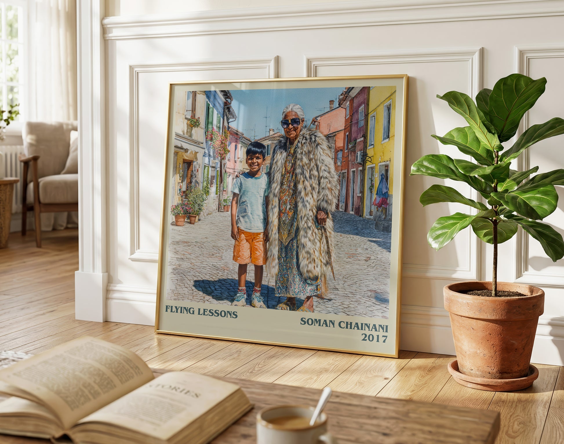 Flying Lessons literary poster paired in gallery wall – literary art prints